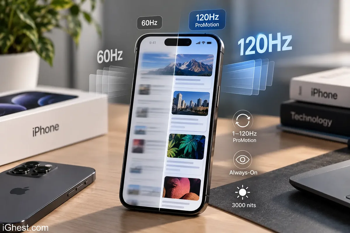 صفحه نمایش 120 هرتز آیفون ProMotion چیست و ارزشش را دارد